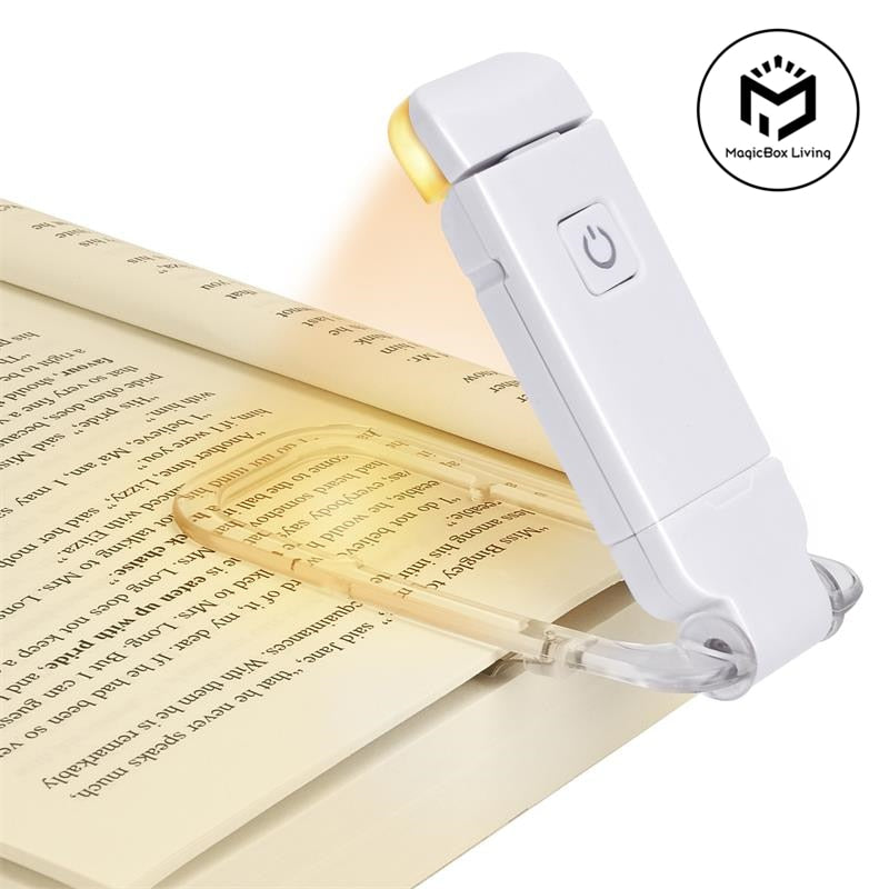 LED USB Rechargeable Book Light Reading Light Eye Protection Night Light Portable Clip Desk Light Bookmark