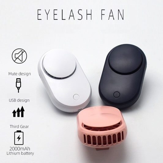 Portable Rechargeable Eyelash Fan Eyelash Extension Dryer Air Conditioning Blower Lashes Glue Mascara Fast Dry Grafted Eyelashes Dryer